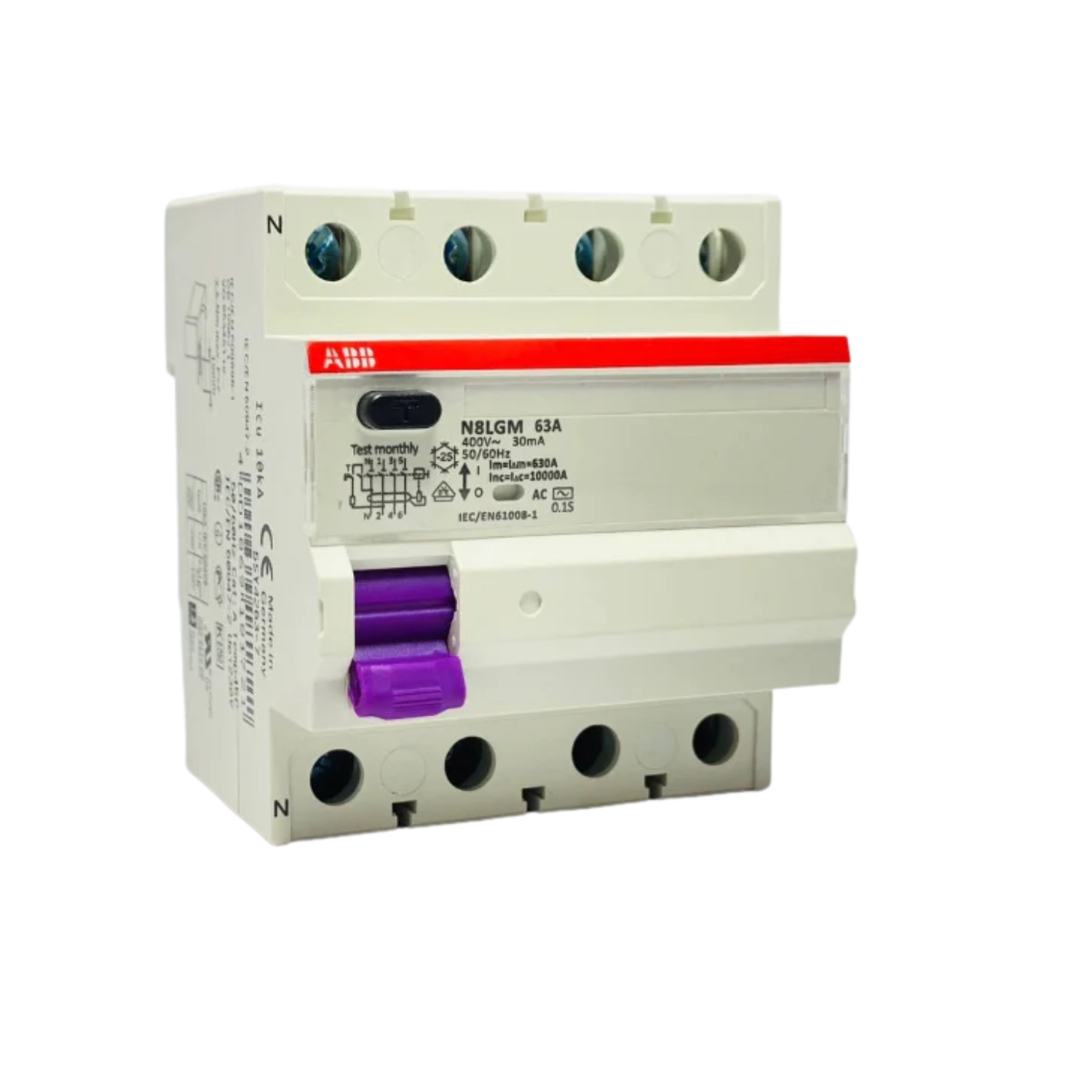 ABB 4pole ELCB Earth Leakage Circuit Breaker