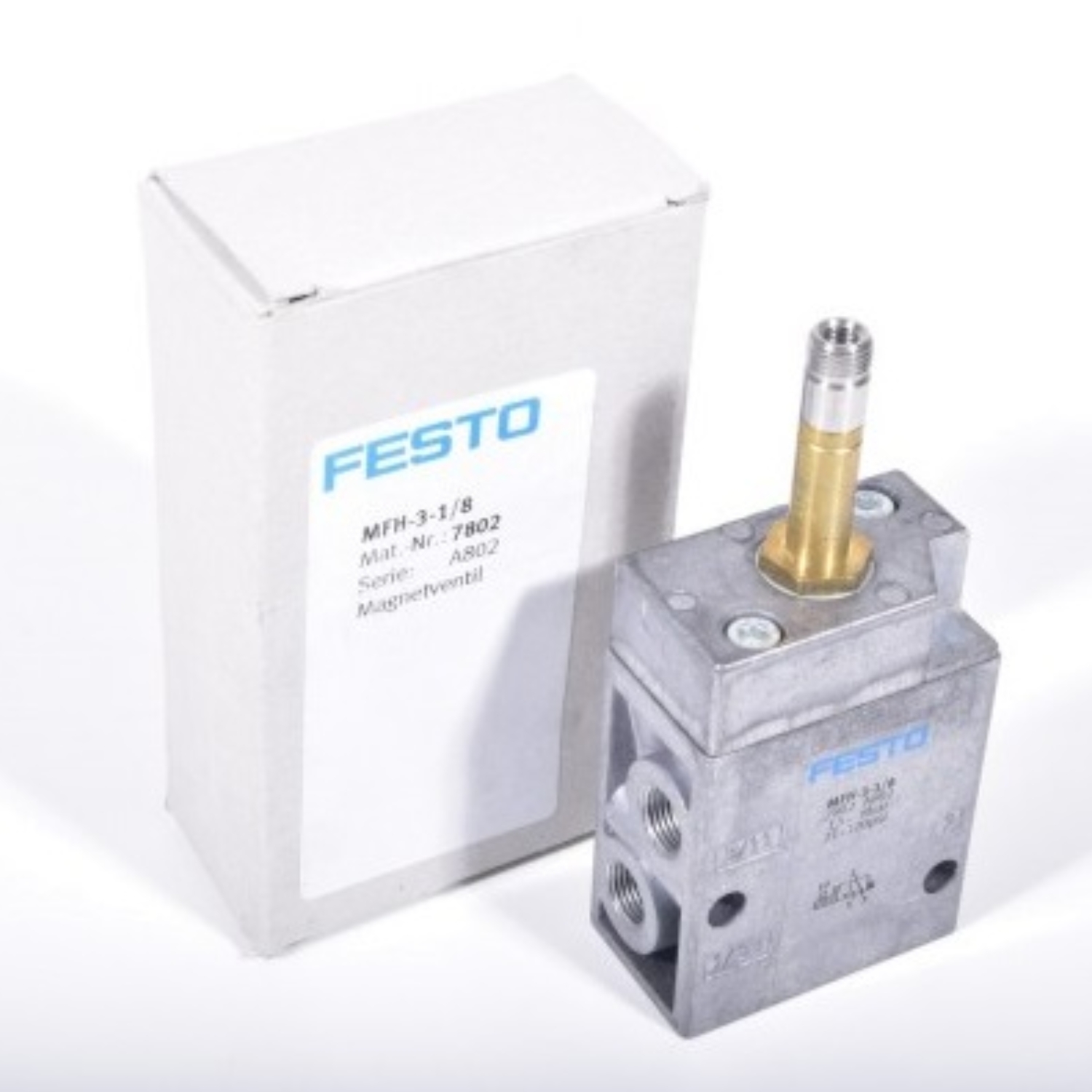 Festo (MFH-3-1/8) Pneumatic Solenoid Valve 3/2 Way (1/8 inch) Thread - Image 3