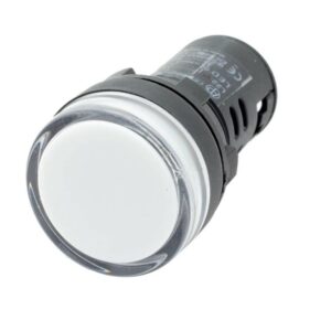 Panel LED Indicator Light 22mm (white) Pack of 10 Pcs