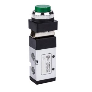 Pneumatic (MSV86522-PPL) Direct Acting Solenoid Mechanical Valve (5/2 Way) 1/4″ Raised Push Button type