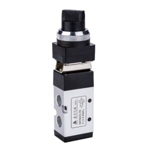 Pneumatic (MSV86522-TB) Direct Acting Solenoid Mechanical Valve (5/2 Way) 1/4″ Selector knob type