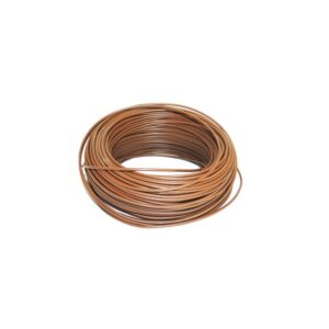 PVC Insulated 1 Core (23/76) Flexible Copper Electric Wire Roll 90 Meter (Brown)