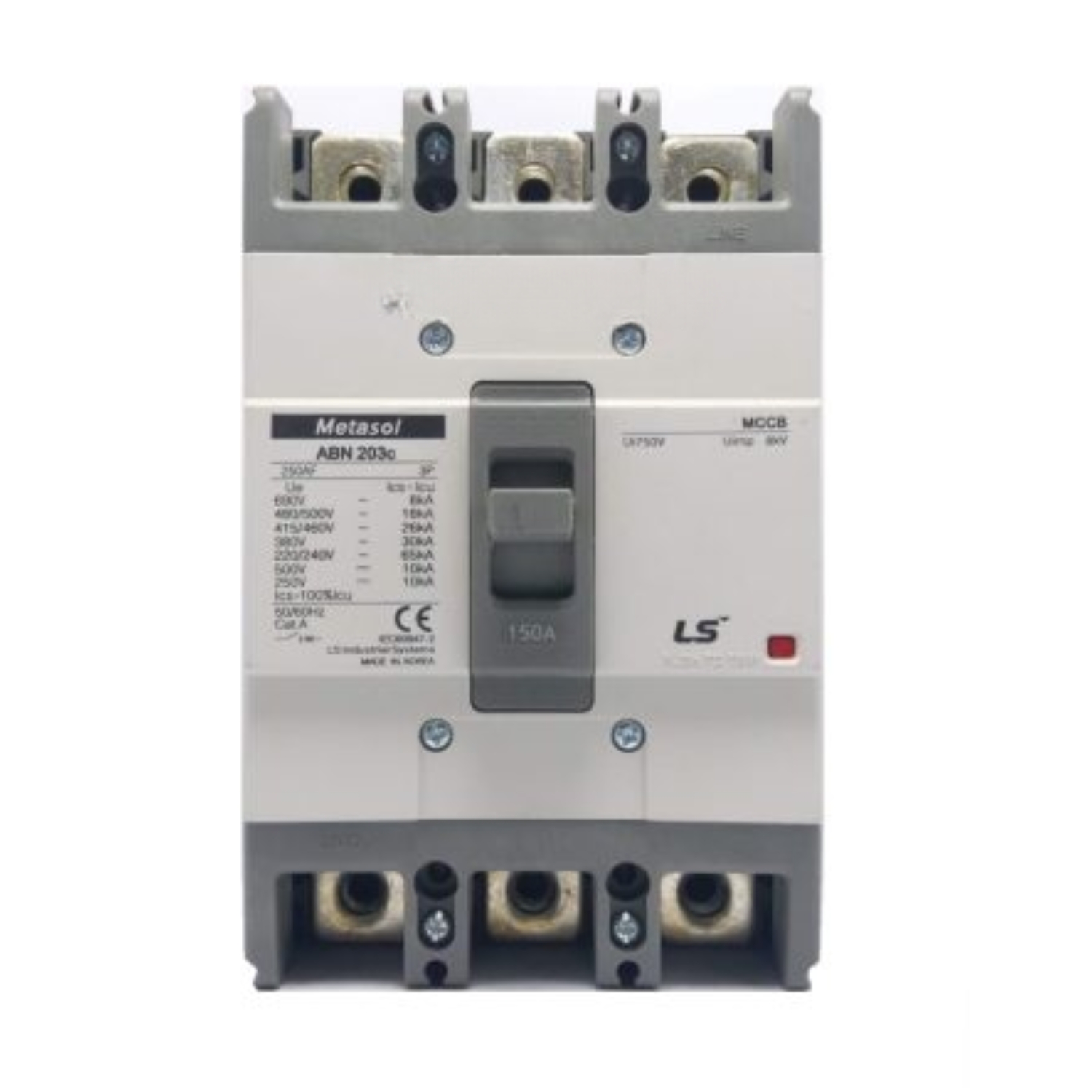 LS/LG Metasol 150A 3P MCCB Moulded Case Circuit Breaker ABN-203c