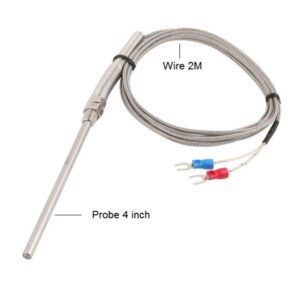 Temperature Sensor Probe 4 inch Two wire (Thermocouple) K-type Pack of 3pcs