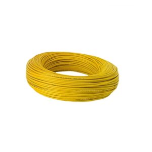 PVC Insulated 1 Core (23/76) Flexible Copper Electric Wire Roll 90 Meter (Yellow)