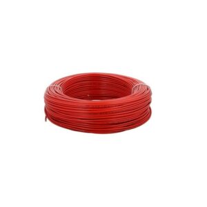 PVC Insulated 1 Core (23/76) Flexible Copper Electric Wire Roll 90 Meter (Red)