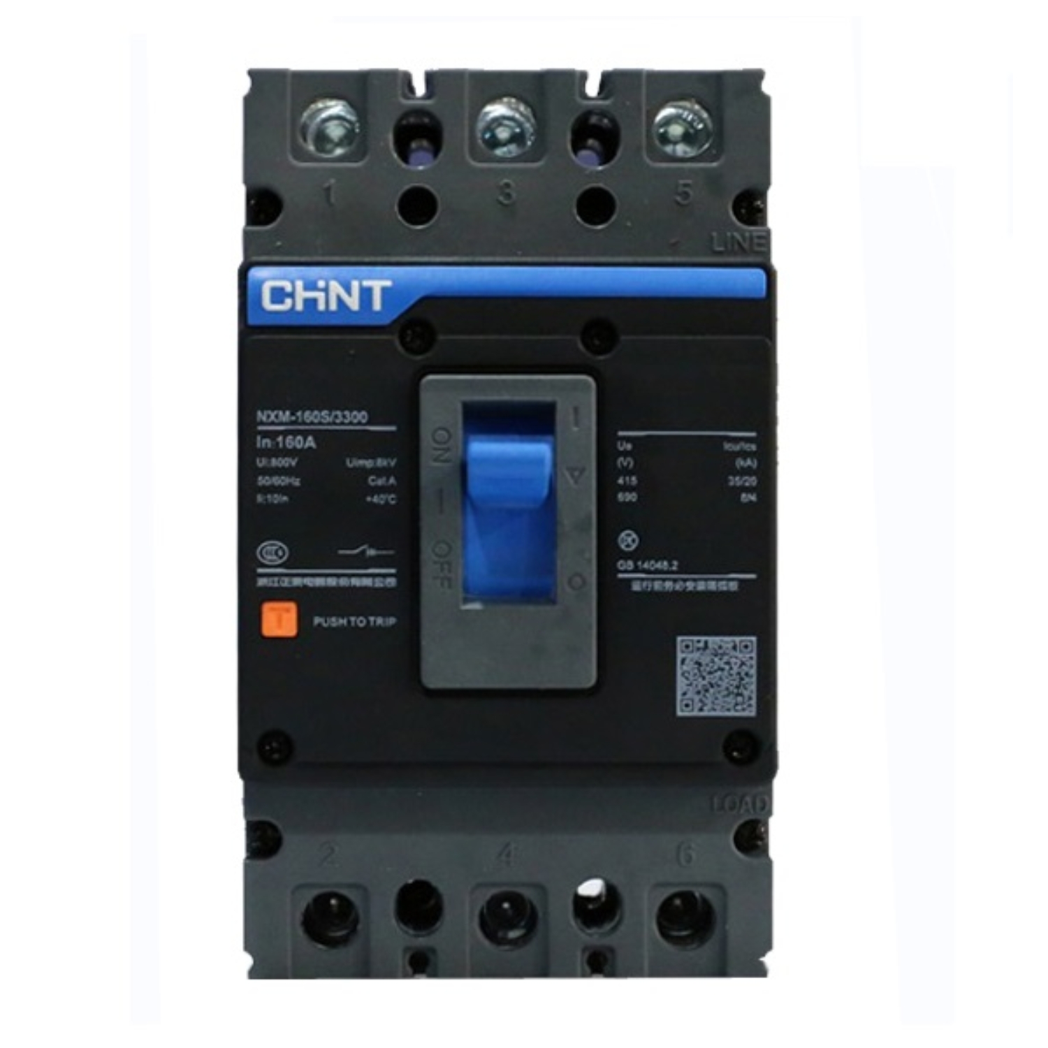 Chint Moulded Case Circuit Breaker 3 Pole (NXM-160 S) 160 Amp