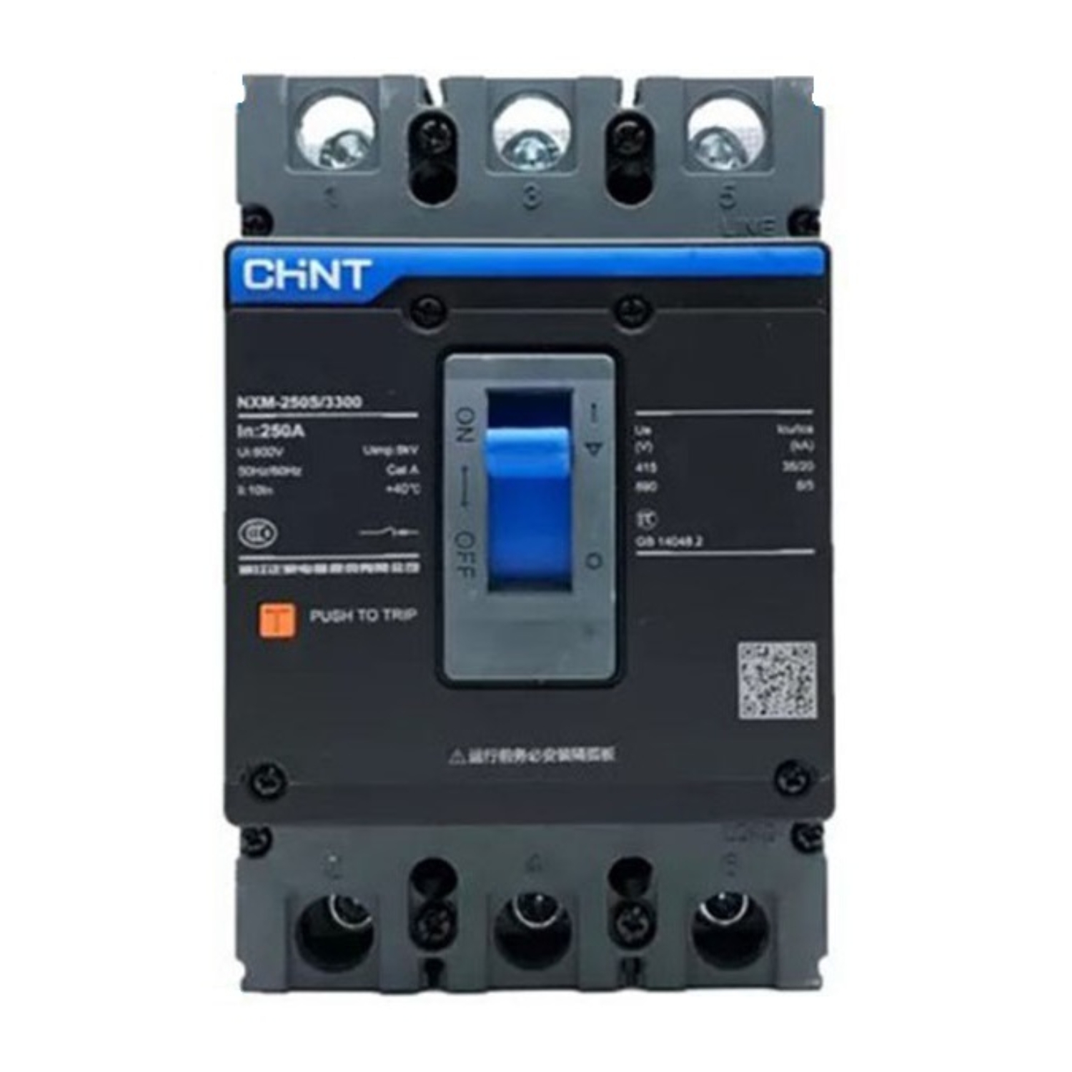 Chint Moulded Case Circuit Breaker 3 Pole (NXM-250 S) 200,250 Amp