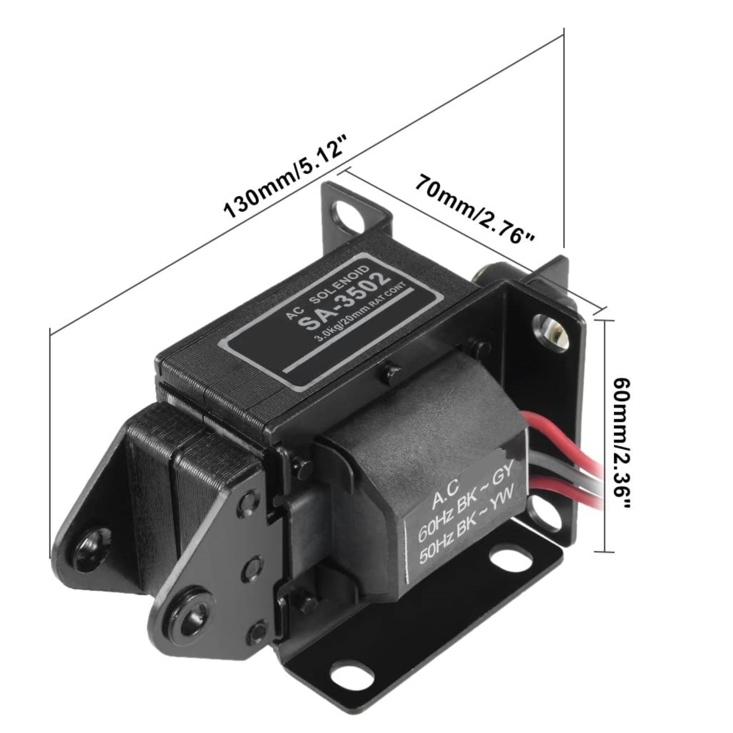 (SA-3502) AC Tractive Magnet Solenoid Electromagnet - Image 4