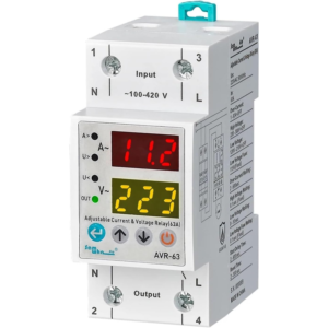 Tense 63A 2pole Under Over Voltage & Ampere Protection Device