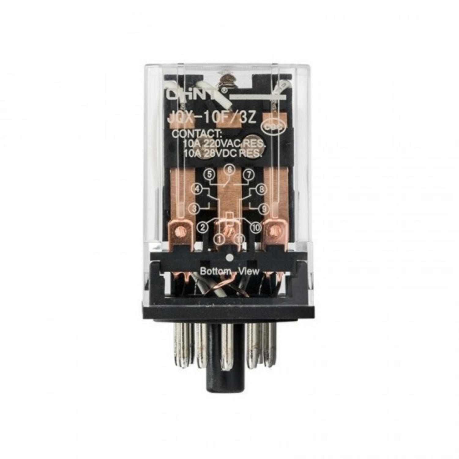 Chint Relay (JQX-10F 3Z) 11 Pin, Round (Pack of 3pcs)