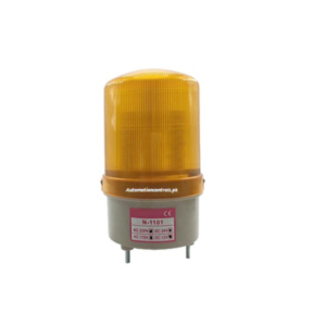 Revolving Warning Light (LTE-1101) Yellow (4 voltage in 1)