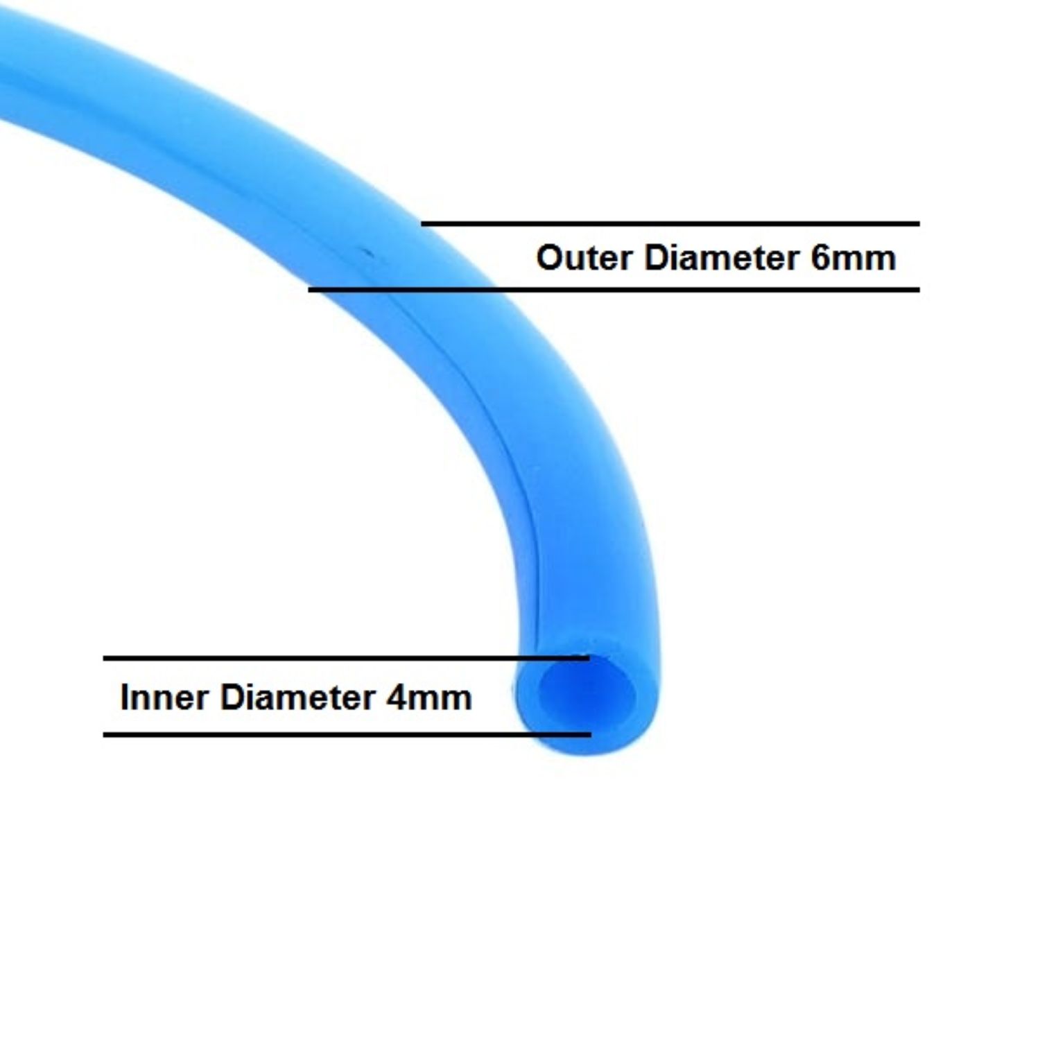 Pneumatic Pipe Roll 6mm Blue (200 meter) - Image 2