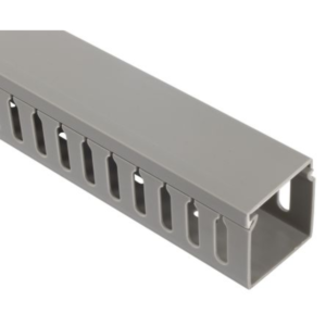 Slotted Cable Duct (40mm x 40mm) Grey