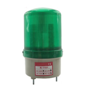 Revolving Warning Light (LTE-1101) Green (4 voltage in 1)