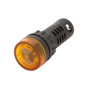 LED Indicator Buzzer Light 22mm Yellow (Pack of 5 Pcs)