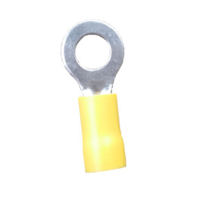 4mm O-type Yellow Insulated Thimble/ Cable Lug (6mm hole) 100pcs
