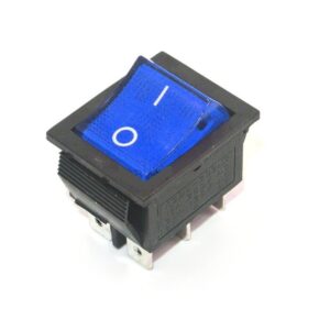 Rocker Boat ON/OFF Switch 6 Pin (KCD4) Blue (10 pcs)