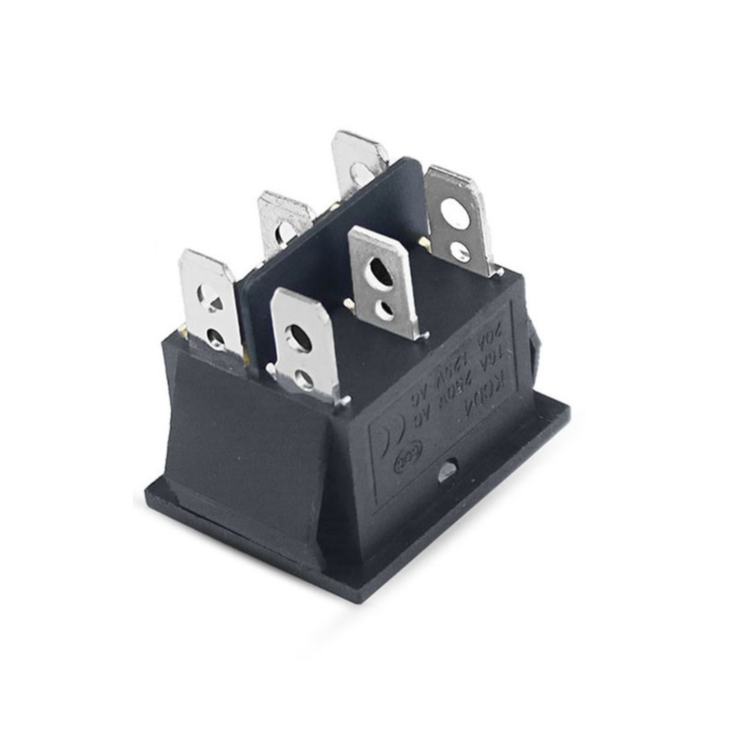 Rocker Boat ON/OFF Switch 6 Pin (KCD4) Blue (10 pcs) - Image 2