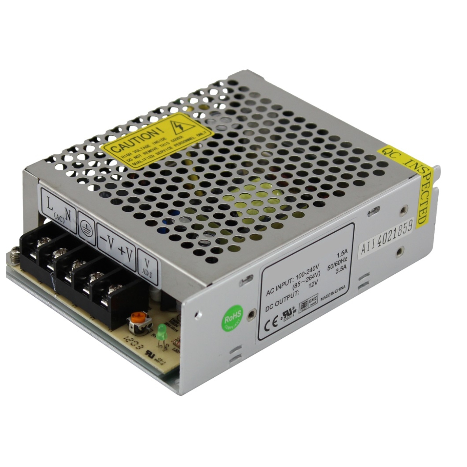 Power Supply (12 volt DC, 3.5 Amp)