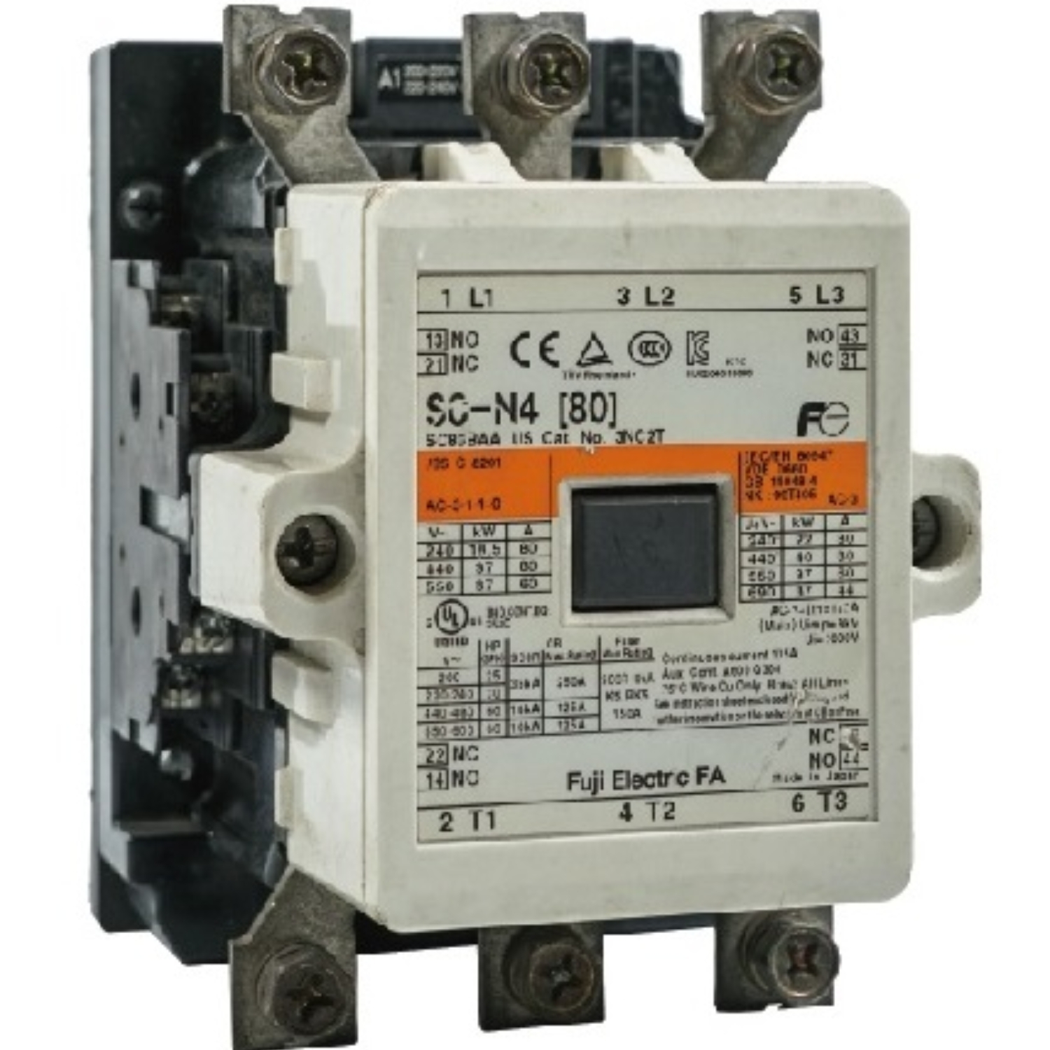 Fuji (SC-N4) Magnetic Contactor 3Pole+2NO/2NC (135 Amp)